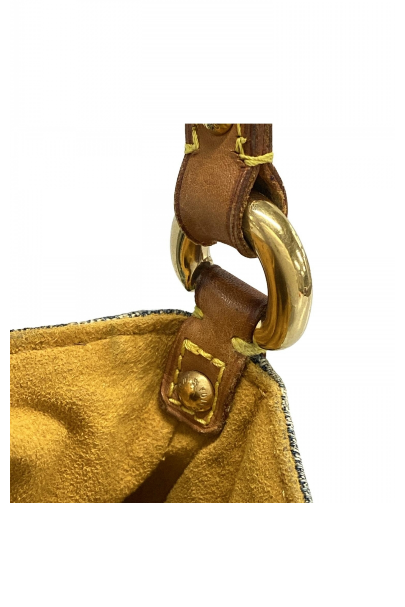 LOUIS VUITTON Monogram Denim and Vachetta Leather Shoulder Bag