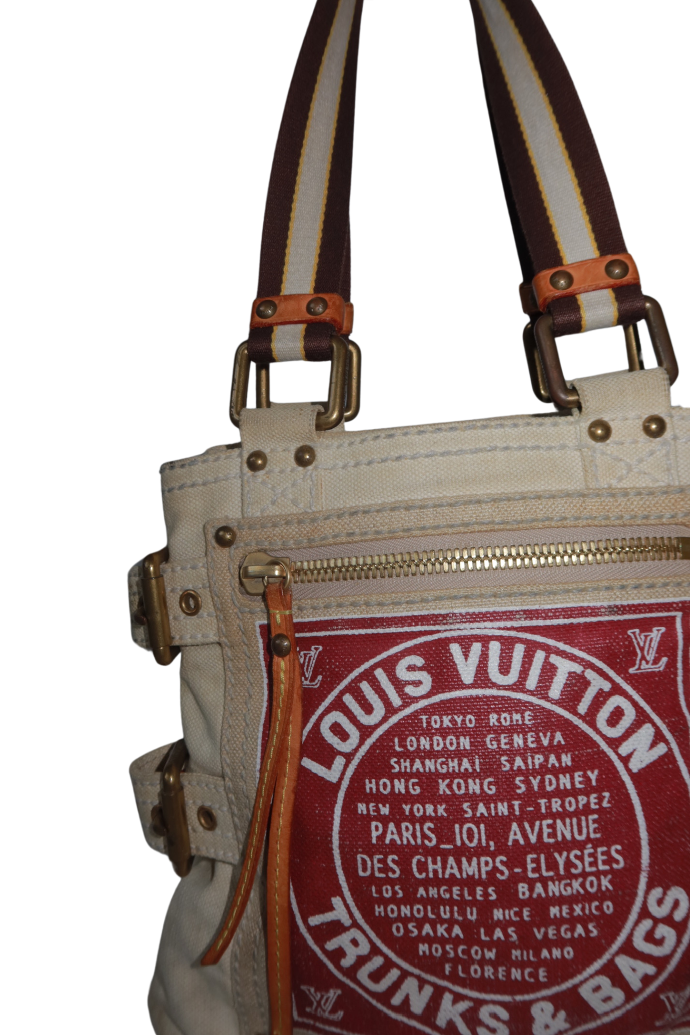 LOUIS VUITTON Limited Edition Trunks Stamp Globetrotter Globe Tote