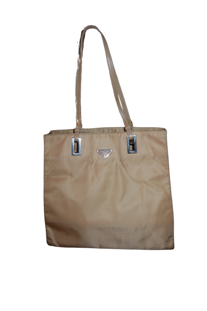 PRADA Tote Beige Nylon Bag