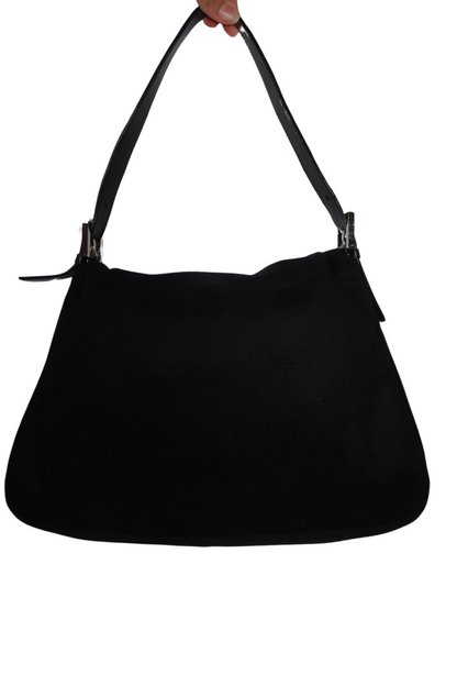 FENDI Black Cloth Mama Baguette