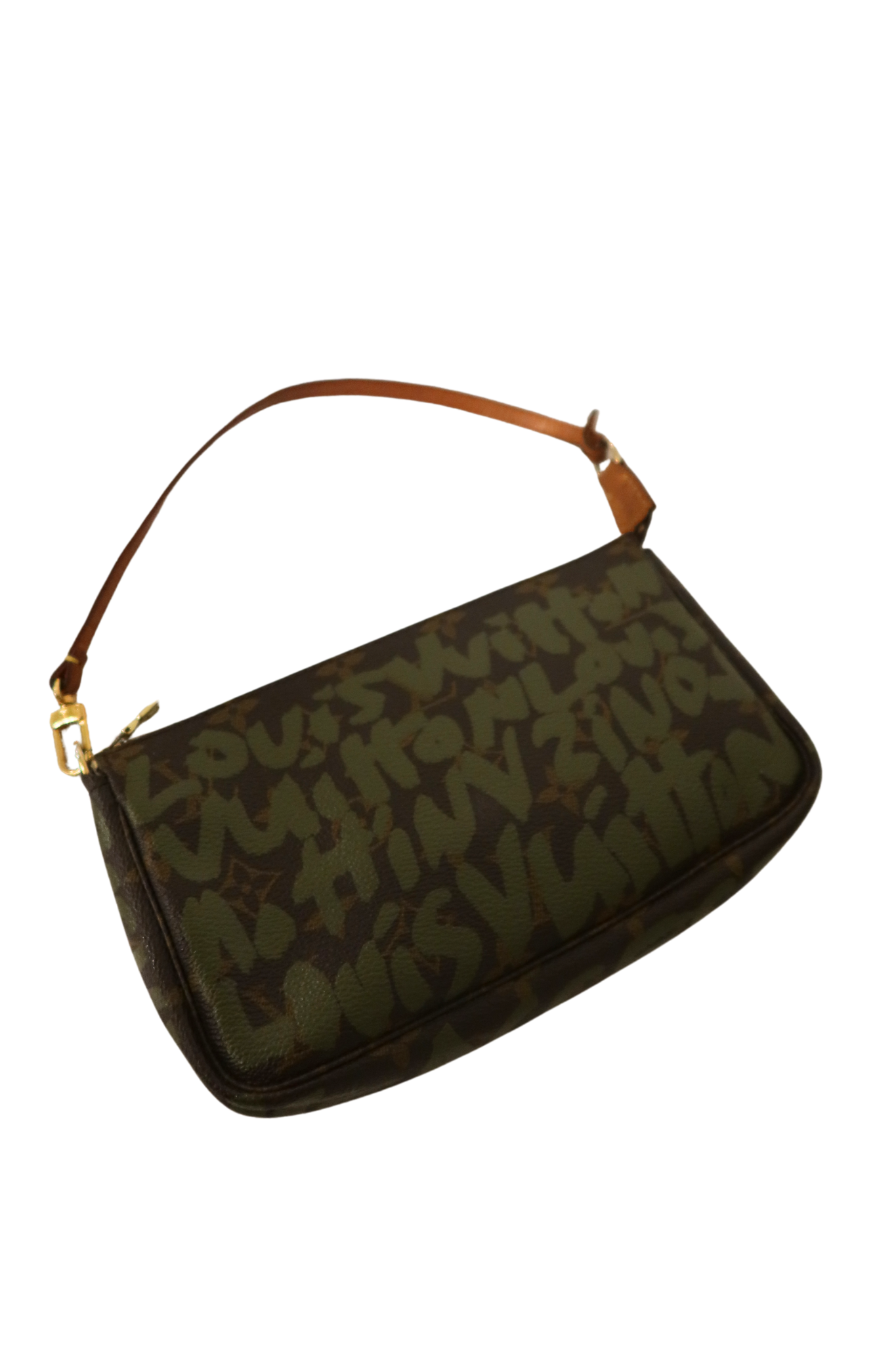 Louis Vuitton x Stephen Sprouse Monogram Green Graffiti Pochette Accessories