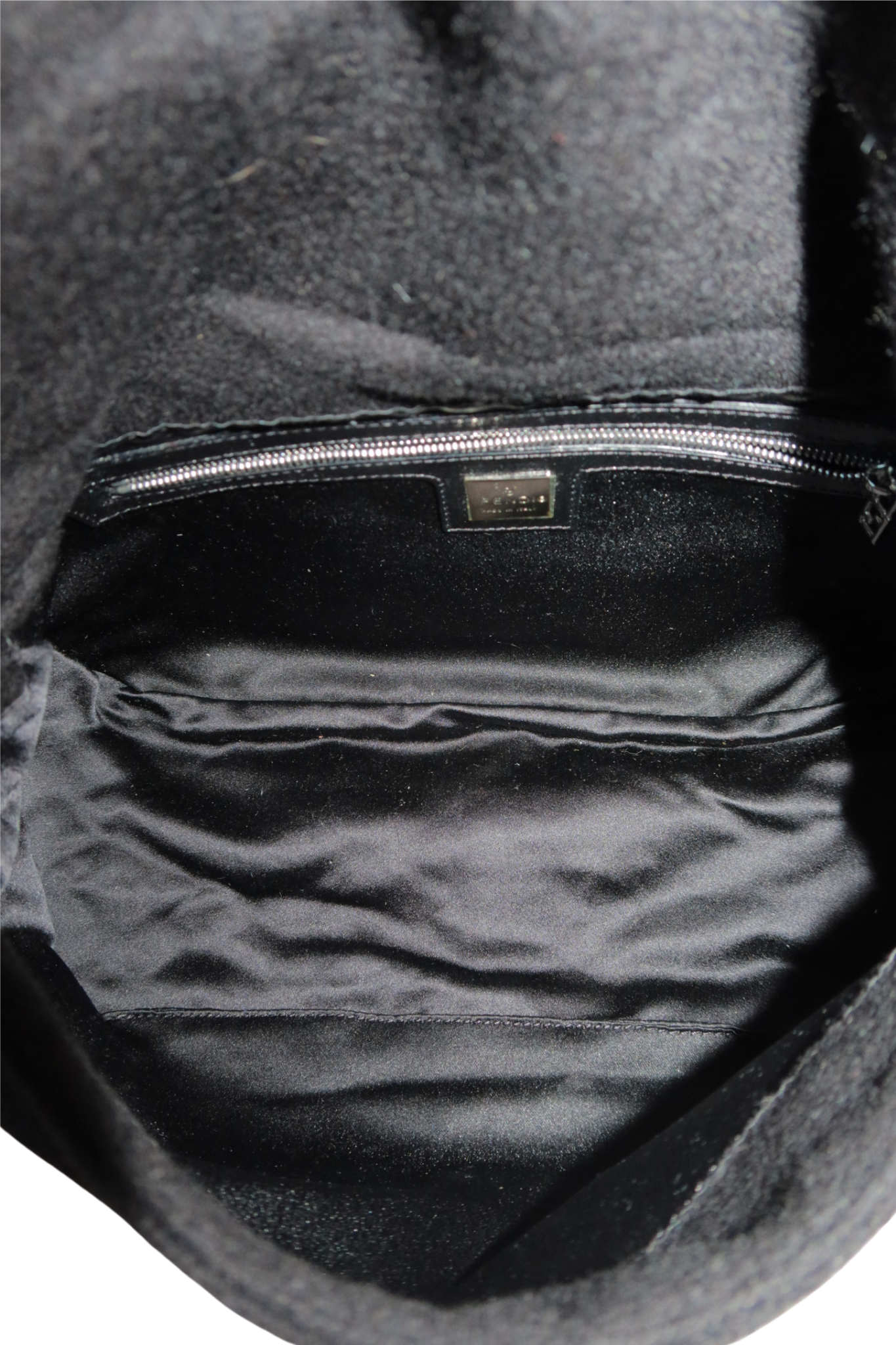 FENDI Black Cloth Mama Baguette